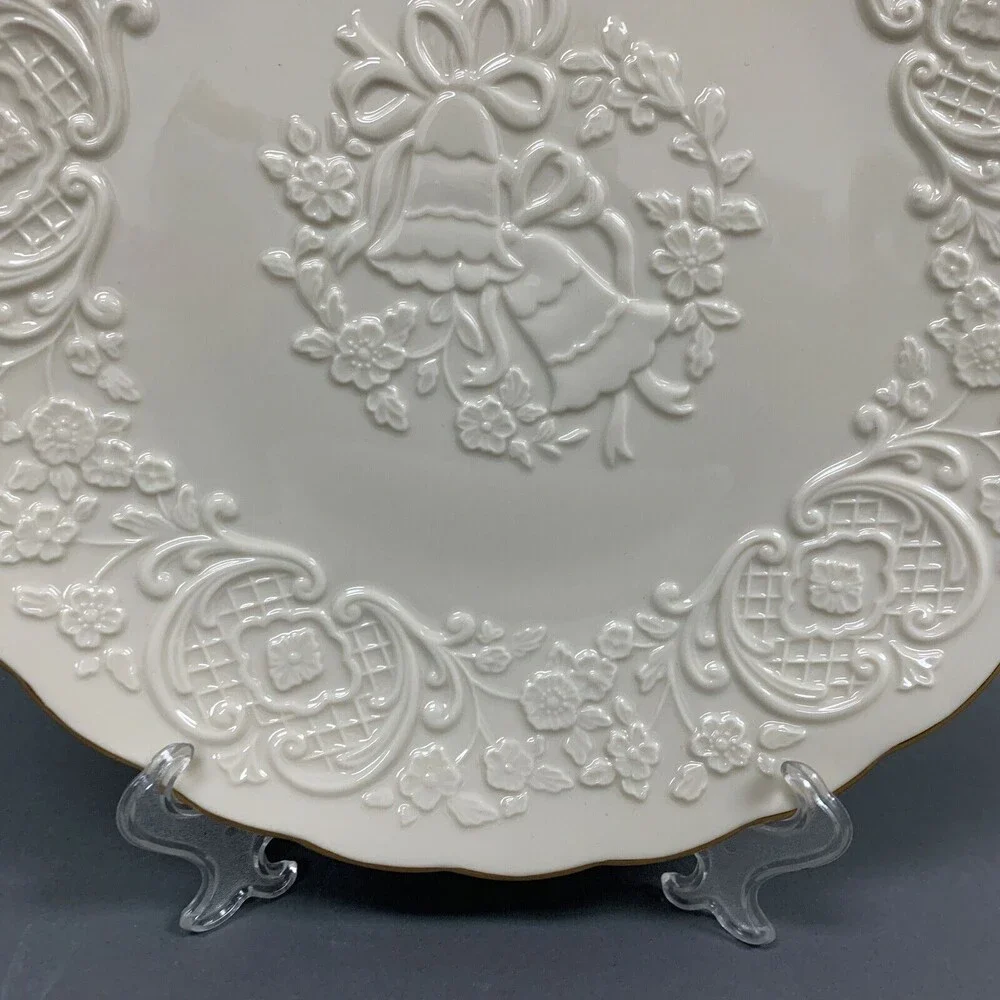 Lenox‎ Cream White Marriage 12.5 Plate To Commemorate This Very Special Occasion